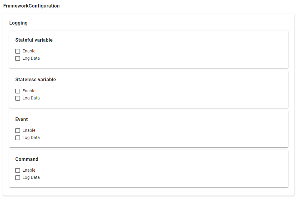 Framework Configuration