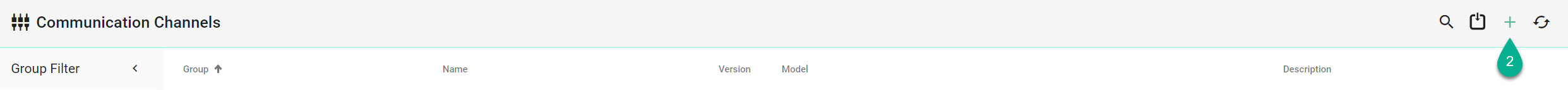 List View Communication Channels