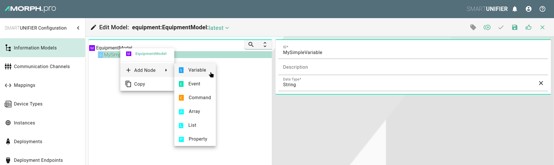 Information Model - Model Editor