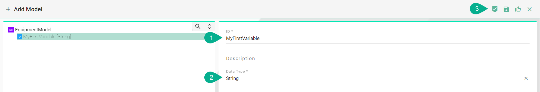 Information Model - Create Variable